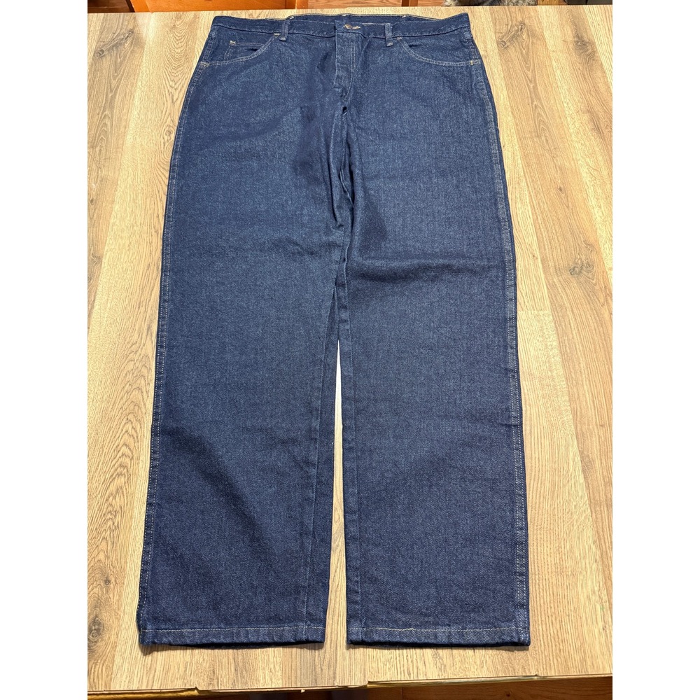 Rustler Jeans Mens Size 40x32 Dark Wash Denim Regular Fit Straight Leg